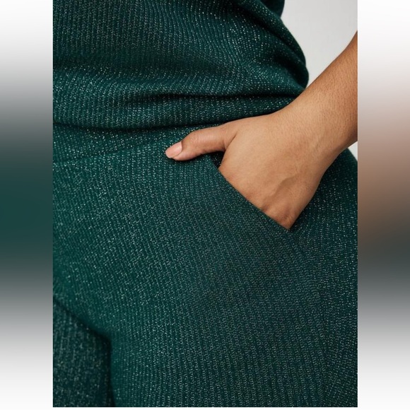 Torrid Green Shimmer Lounge Pants - Picture 3 of 7